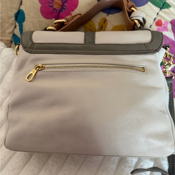 Tory Burch 797 Two-Tone Leather Satchel - Picture 3 of 5